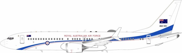Royal Australian Boeing 737-8 MAX l With Stand InFlight IF738MRAAF001 Scale 1:200