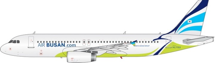 Air Busan Airbus A320 에어부산 HL7753 Phoenix 11514 scale 1:400