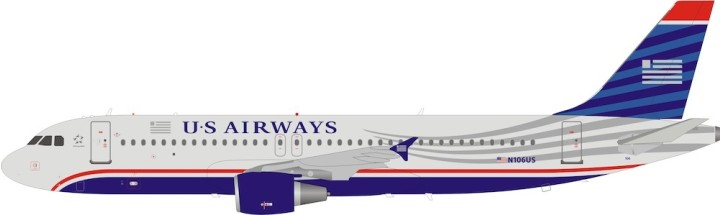 US Airways Airbus A320 N106US Inflight B-320-HUD-01 scale 1:200