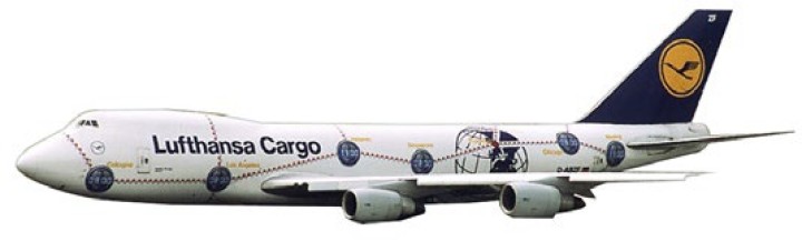 A13127 Lufthansa Cargo 747-341ER D-ABZF apollo 1:400 scale diecast 