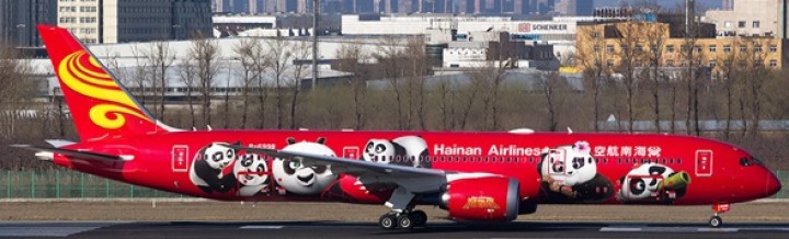 Hainan Boeing 787-9 Kung Fu Panda 2 Reg# B-6998 JC4CHH087 Scale 1:400