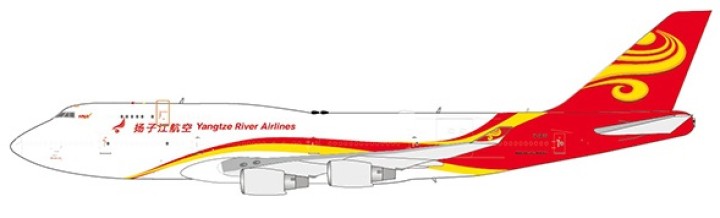 Yangtze River Airlines  Boeing 747-400 BDSF Regi# B-2435 JC Wings KD4YZR090  Scale 1:400