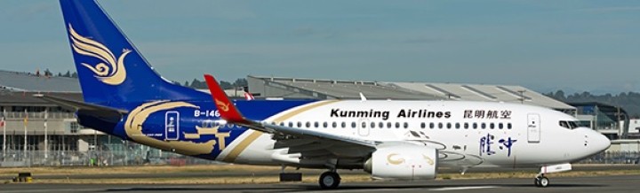 Kunming Airlines Boeing 737-700 winglets "Teng Chong" registration B-1461  昆明航空 JC wings LH4KNA069 scale 1:400