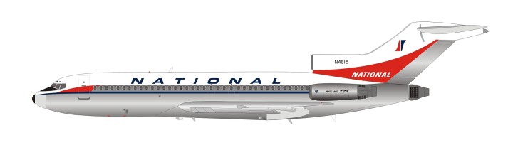 National Airlines Boeing 727-100 Polished N4615 InFlight IF721NA0119P scale 1200