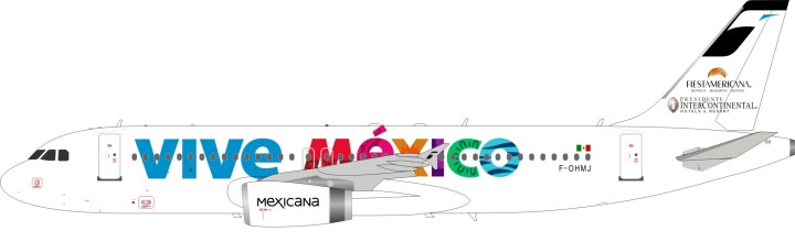 Mexicana Airbus A320-200 "Vive Mexico" Reg# F-OHMJ With Stand IF3200717 Inflight 200