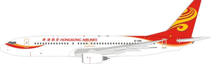 Hong Kong Airlines B737-800 B-KBI 1:400 Scale Witty Wings