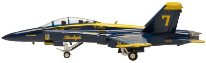 USN Blue Angels F/A-18B Twin Seat tail #7 very limited HG7976, 1:200 