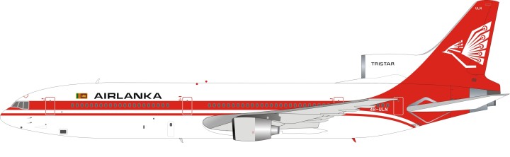 AriLanka Lockheed L-1011 Reg# 4R-ULN With Stabd N322EA InFlight 200 IF10110816 Scale 1:200