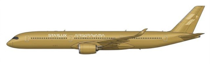 Starlux Airlines Airbus A350-1000XWB Airsorayama Gold Reg: B-58554 EW235K004 1:200