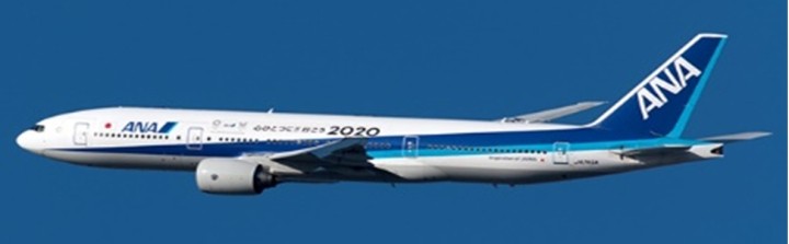 ANA Boeing B777-200ER (2020 Titles) JA745A w/Antenna EW4ANA777003 JCWings Scale 1:400