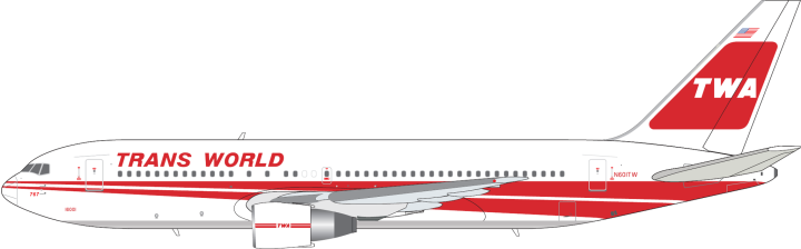 	 Trans World Airlines Boeing 767-200ER Reg: N601TW 400005 V1:400 1:400