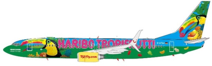 Tuifly 737-800W Scimitar Tropifutti Reg# D-ATUJ JCWings XX2946 Scale 1:200