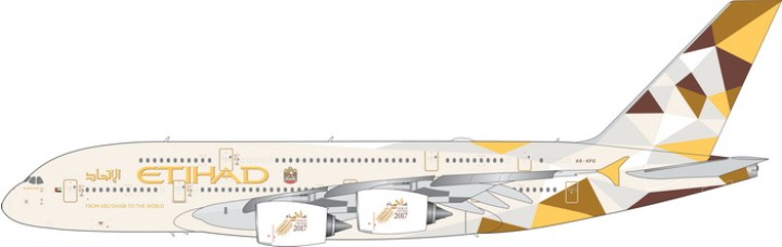 Etihad Airways A380 New Livery Reg# A6-APG Phoenix 20169A Scale Models 1:200