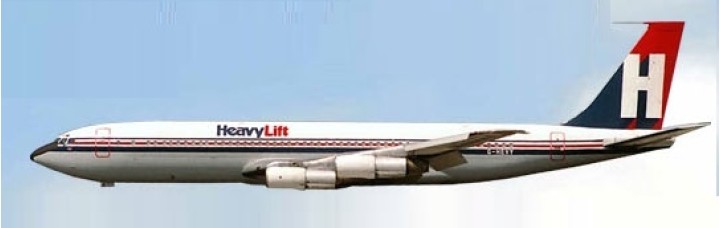 Heavylift Cargo Boeing 707-320FG-HEAVY Aeroclassics AC19193 Scale 1:400