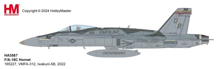 MCAS F/A-18A Hornet VMFA-312, Marine Corps Air Station Iwakuni, Yamaguchi, 2022 Hobby Master HA3584 Scale 1:72