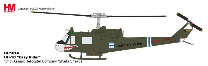 US Army UH-1C“Easy Rider” 174th Assault Helicopter Co “Sharks” 1970s Hobby Master HH1014 Scale 1:72