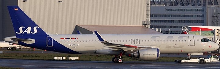 SAS Scandinavian Airlines A320neo SE-ROU Die-Cast JC Wings JC2SAS419 Scale 1:200