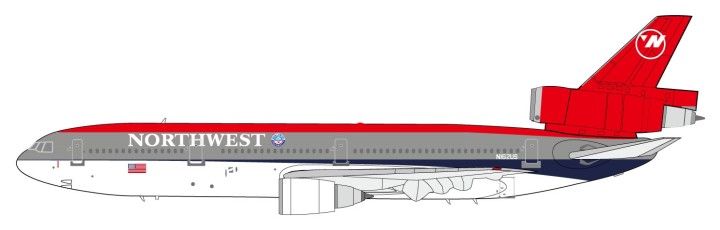 Northwest  DC-10-40 Reg# N162US Blue Box BBOXDC100315 Scale 1:200