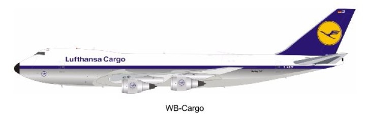 Lufthansa 747-130 Reg# D-ABZF Cargo Limited 48pcs  JFox WB-D-ABZF 