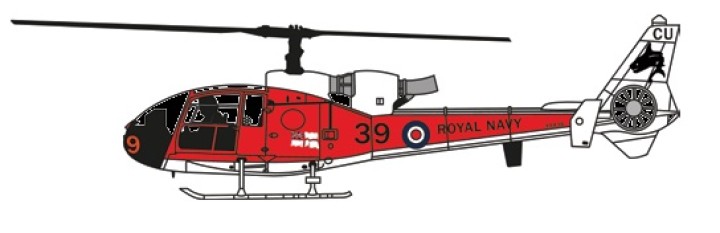 Royal Navy Westland Gazelle "39" Aviation 72 Die Cast AV72-24009 Scale 1:72