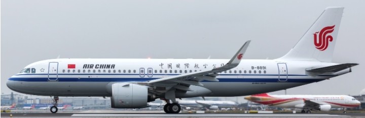 Air China Airbus A320neo B-8891 JCWings die-cast JC4CCA036 Scale 1:400