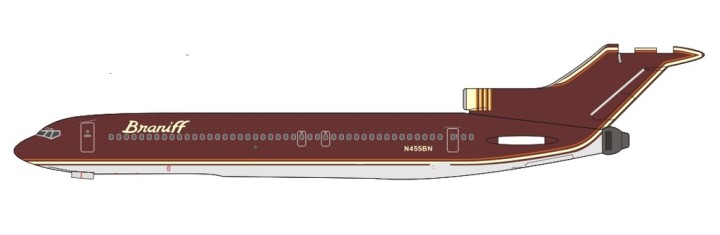 Braniff "Chocolate"  Boeing 727-200 N455BN Aero Classics Die-Cast Scale 1:400