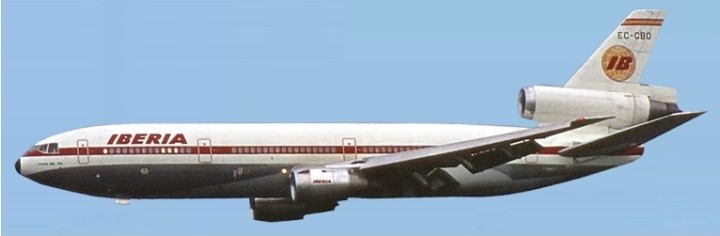 Iberia DC-10-30 EC-CBP AC191623 die-cast Aeroclassics Scale 1:500