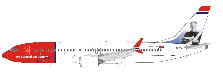 Norwegian Air Shuttle Boeing 737Max8 EI-FYA InFlight IF738MAXSK0319 scale 1-200