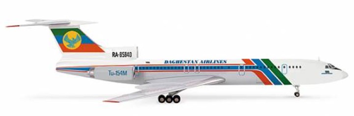 Daghestan Airlines Tupolev TU-154M Herpa 554244 scale 1:200