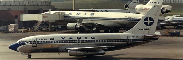 Varig Boeing 737-200 'Polished' Reg: PP-VME With Antenna XX40253 JC Wings 1:400