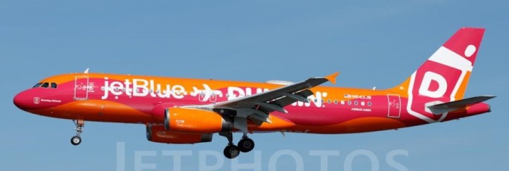 Jetblue Airbus A320 Dunkin Reg: N643JB XX40721 JCWings 1:400