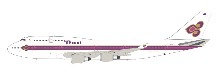 Thai Airways 747-300 Reg# HS-TGG Die-Cast InFlight/JFox JF-747-4-030 Scale 1:200