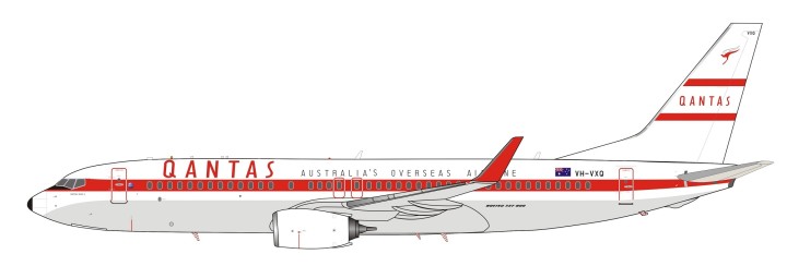 Qantas Retro Boeing 737-800 VH-VXQ die-cast InFlight IF738QFA0119 scale 1:200