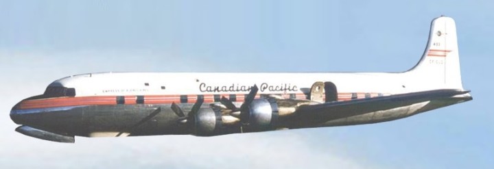 Canadian Pacific DC-6 CF-CZF die-cast Aeroclassics AC19153 Scale 1:400