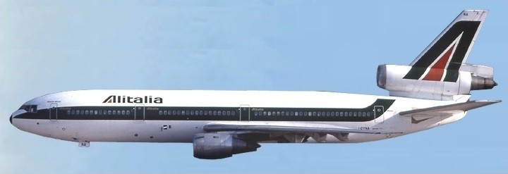 Alitalia DC-10-30 I-DYNA AC19162 die-cast Aeroclassics Scale 1:500