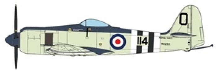 RAF Hawker Sea Fury FB MK II Korean War 1952 JC Wings JCW-72-SFURY-001 Scale 1:72