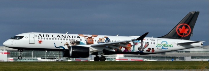Air Canada Airbus A220-300 special livery Reg: C-FHMO With Antenna XX40842 JCWings 1:400