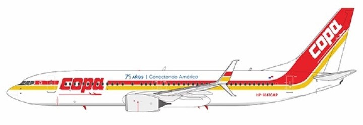Copa Airlines Retro Boeing 737-800(w) HP-1841CMP '75 Años Conectando' Scimitar NG Models 58165 Scale 1:400