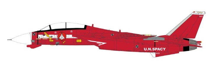 F-14 Robotech Red UN Spacy Max type Anime Series CA72RB04 scale 1:72