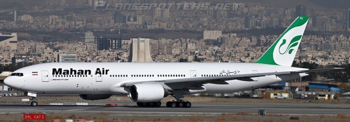 Mahan Air Boeing 777-200ER Iran's 1st Boeing 777 Reg: EP-MTC XX40848 JCWings 1:400