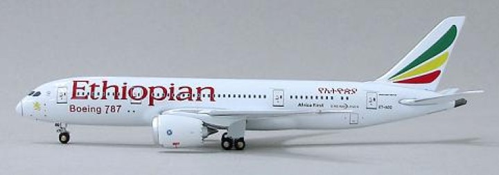 Ethiopian Airlines B787-8 Reg# ET-AOQ, New Tooling! WTW-4-788-001  1:400