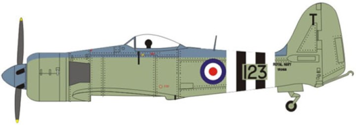 Hawker Sea Fury FB.11 Scale 1:72 Die Cast Model WTY72015-11 