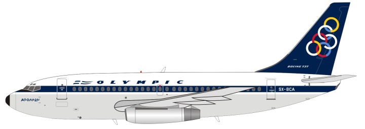 Olympic Boeing 737-200 Reg# SX-BCA With Stand InFlight IF7320616 Scale 1:200