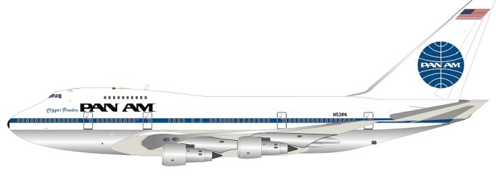 PanAm Boeing 747SP N531PA Clipper Freedom polished IF747SP0818P scale 1:200