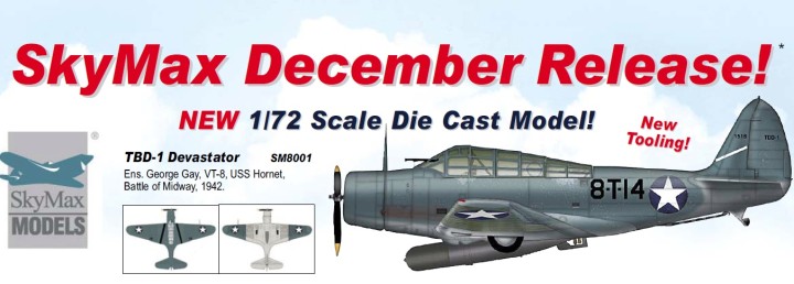 TBD-1 Devastator 1/72 Die Cast Model    