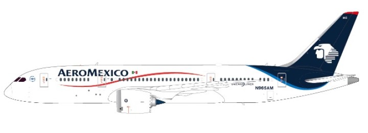 Aeromexico Boeing 787-8 Reg# N965AM w/stand JC Wings XX2487 Scale 1:200