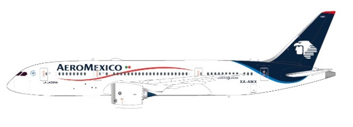 Aeromexico Boeing 787-8 Reg# XA-AMX w/stand JC Wings XX2488 Scale 1:200