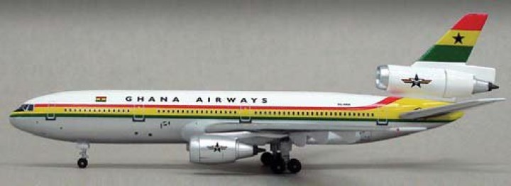 Ghana Airways DC-10-30 9G-ANA Witty wings WT4DC1001 scale 1:400