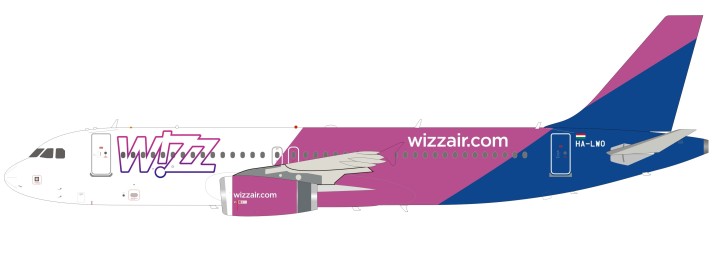Wizz Air Airbus A320-200 HA-LWO stand IF320W6001 Inflight scale 1:200