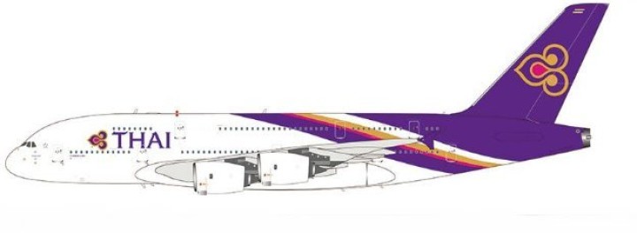 Thai Airways Airbus A380-841 detachable gear HS-TUA  Aviation400 AV4186 Scale 1:400